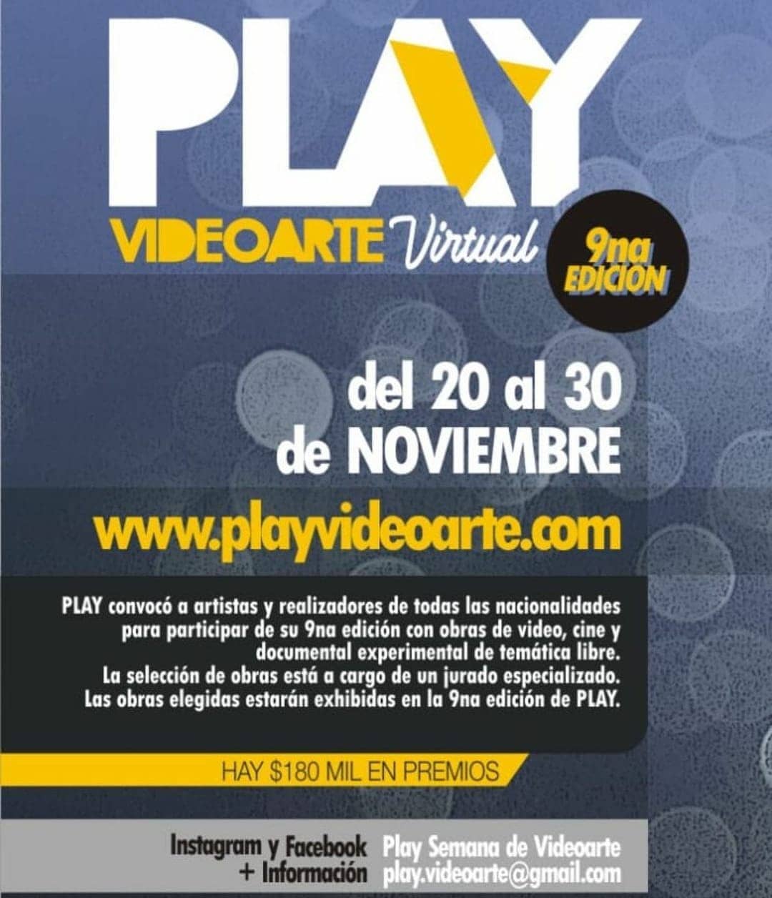 Arranca la 9na Edición de PLAY Videoarte